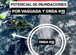 Photo of El potencial de inundaciones urbanas y repentinas incrementará esta tarde en gran parte de República Dominicana