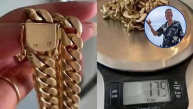 Photo of Encuentran cadena de oro de más de 500 gramos en el mar; deciden devolverla